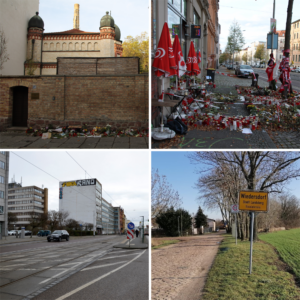 Collage der Bilder von den Tatorten