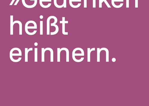 Zitat: Gedenken heißt errinnern.